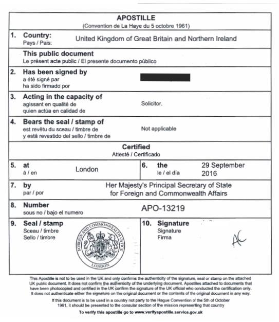 英国周年申报表或确认声明文件办理海牙认证？