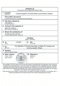 英国伦敦护照海牙认证