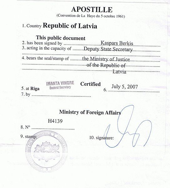 拉脱维亚出国学习、工作提前办理海牙认证！