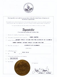 Apostille海外使用的驾驶记录认证