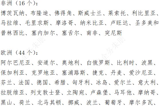 《取消外国公文书认证要求的公约》缔约国名单截止2023年10月23日