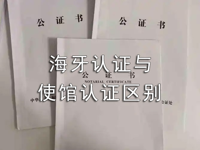 大使馆可以做海牙认证