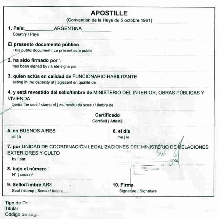 阿根廷海牙认证(apostille)服务中心