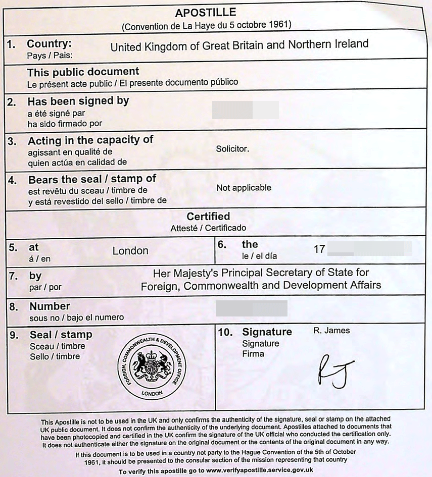 BVI公司海牙认证