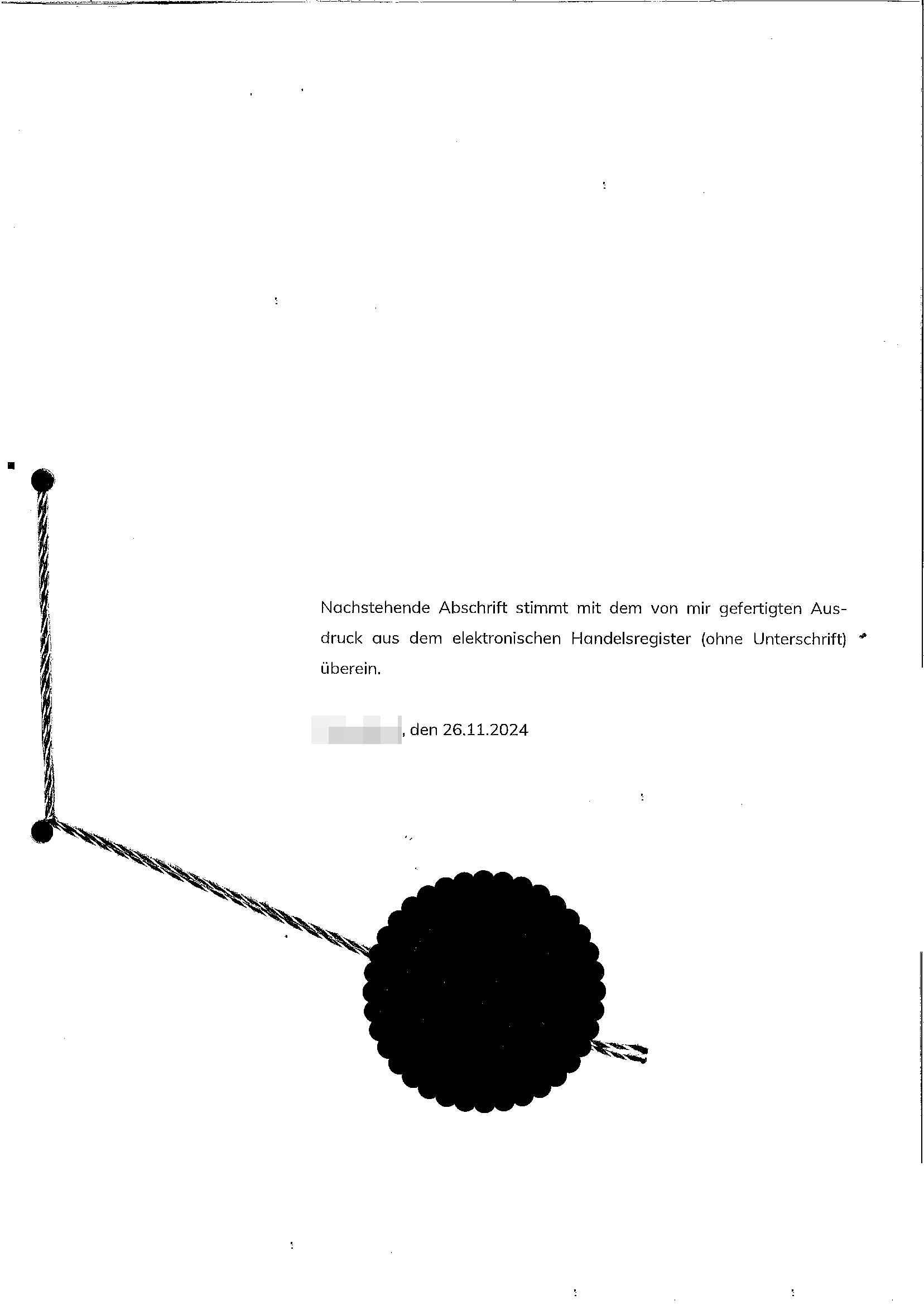 德国公司登记表公证
