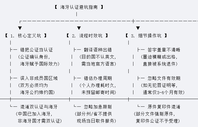 海牙认证常见坑